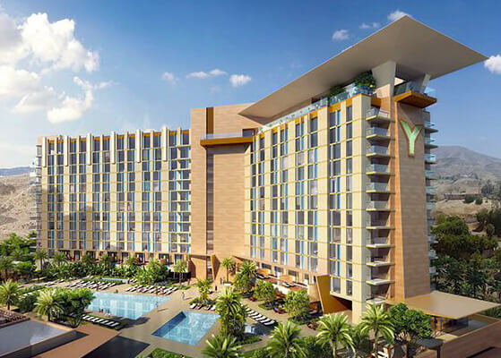 Design mock-up of the San Manuel Yaamava Casino and Resort