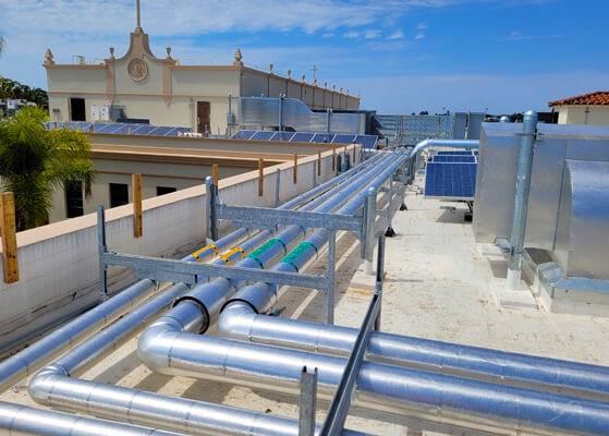 Rooftop HVAC equipment installed at USD 